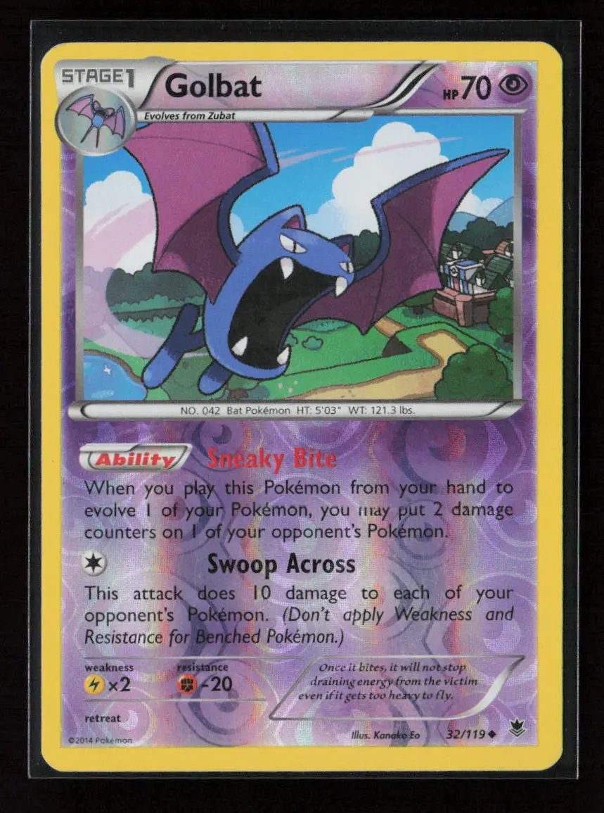 Golbat Uncommon Xy - Phantom Forces 32/119 Nm 1