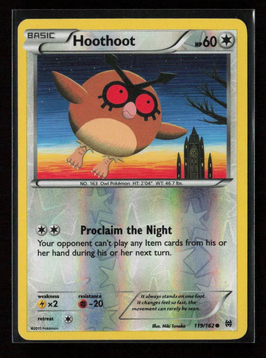 Hoothoot Common Xy - Breakthrough 119/162 Lp 1
