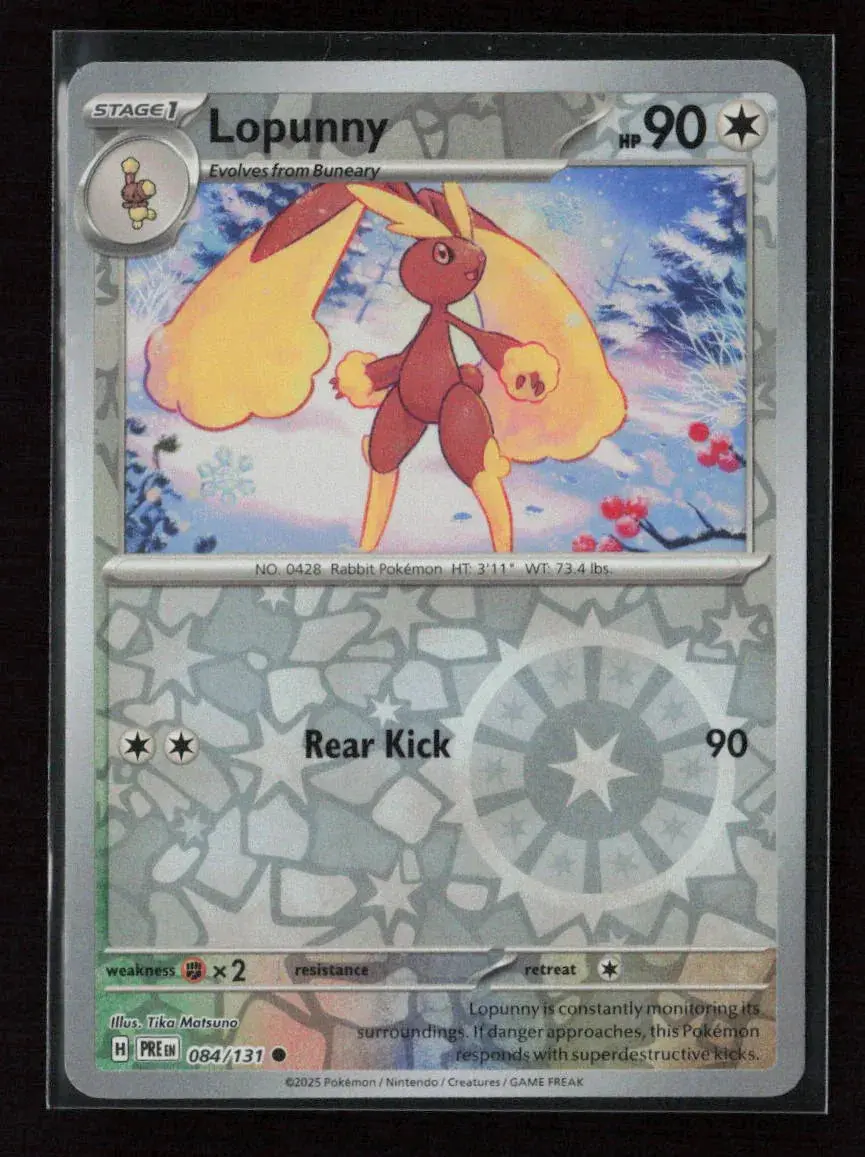 Lopunny Common Sv: Prismatic Evolutions 084/131 Nm 1
