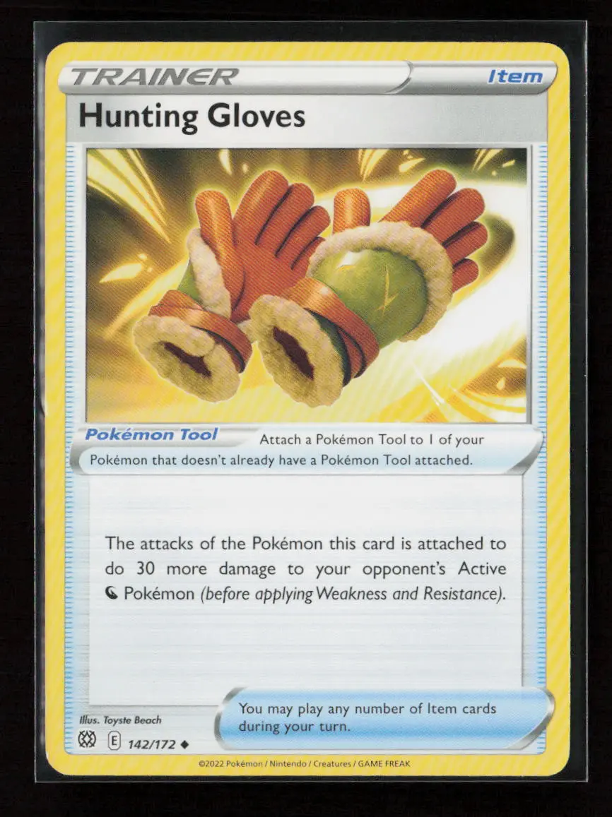 Hunting Gloves Uncommon Swsh09: Brilliant Stars 142/172 Nm 1