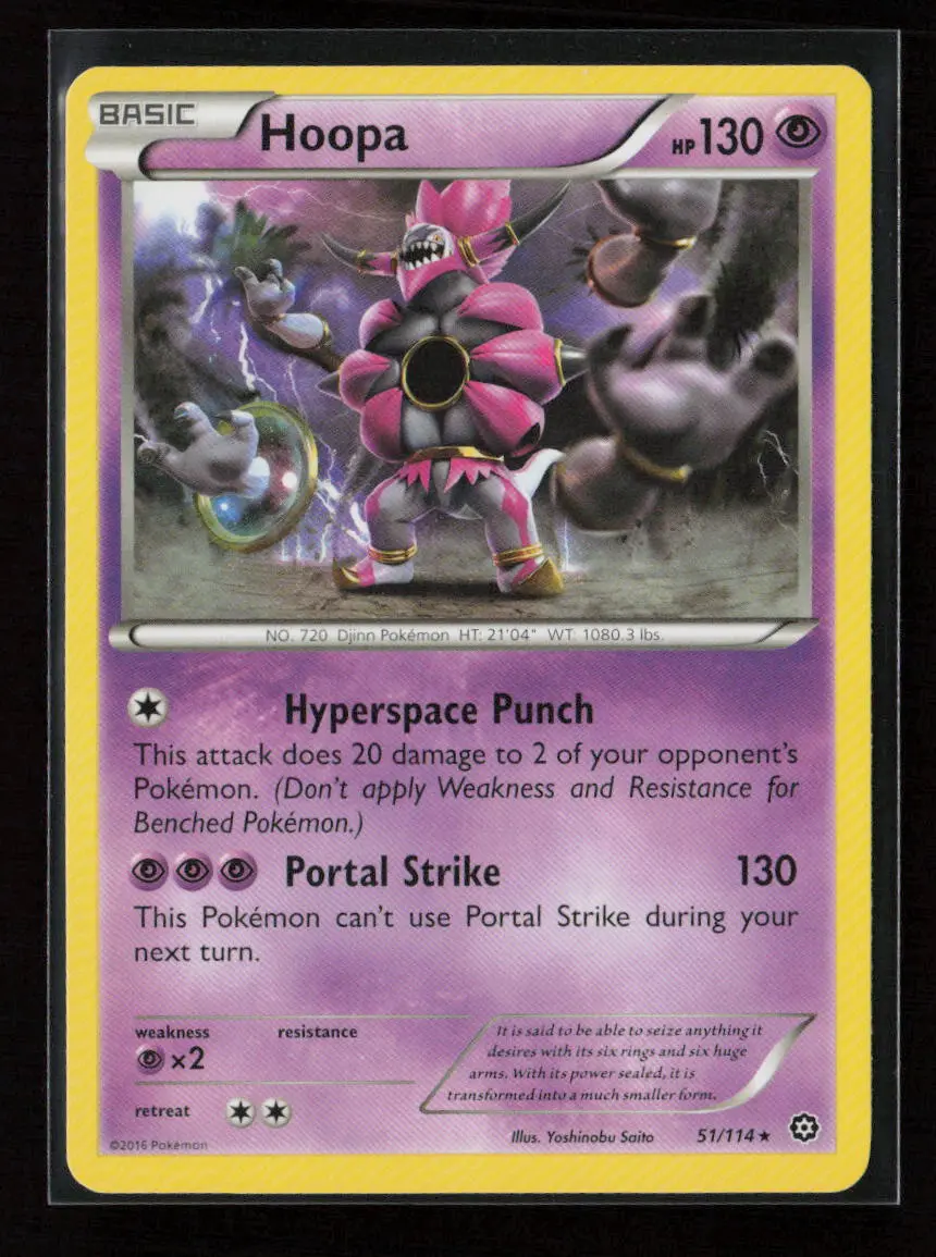 Hoopa Rare Xy - Steam Siege 51/114 Nm 1