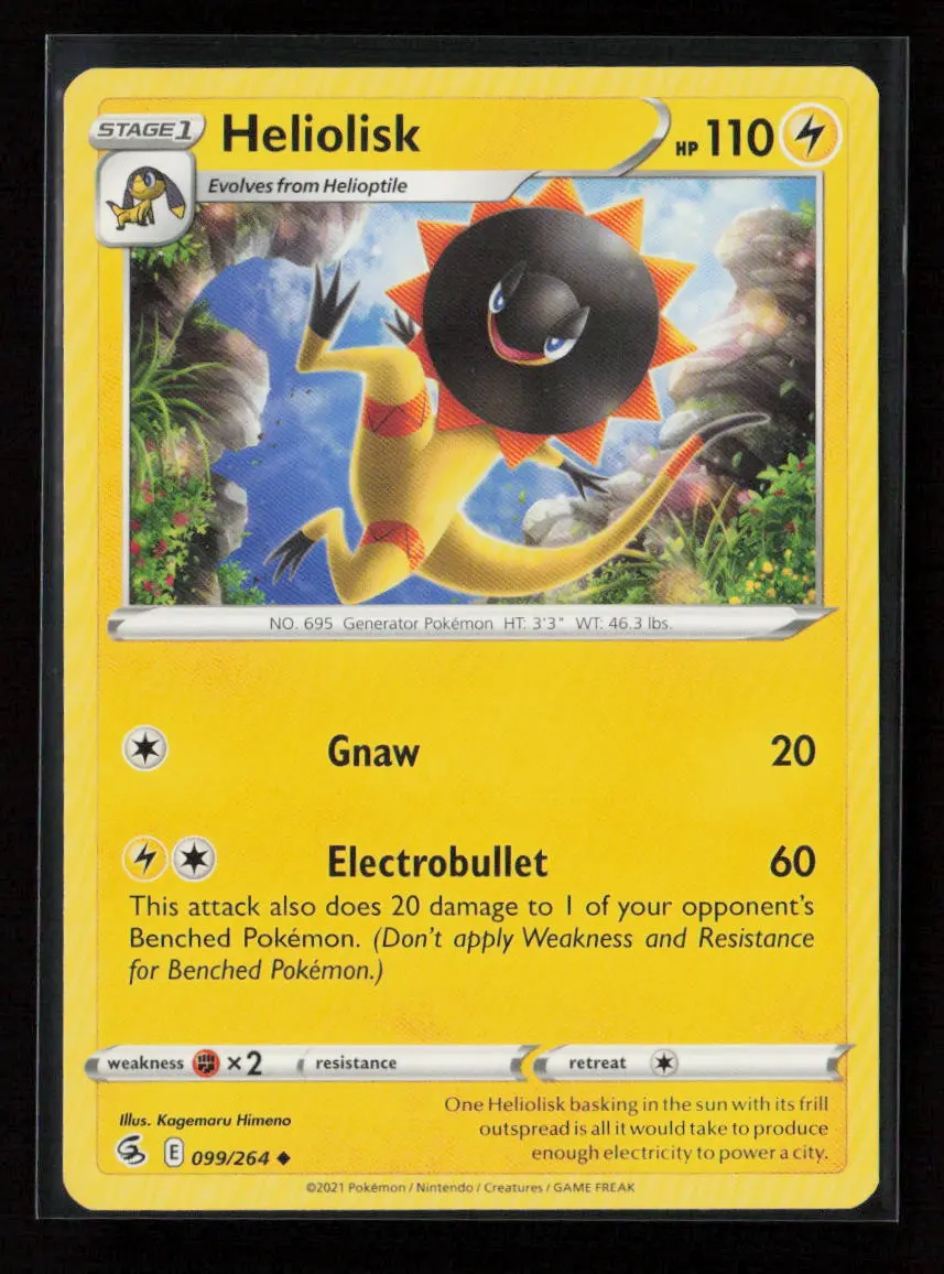 Heliolisk Uncommon Swsh08: Fusion Strike 099/264 Lp 1