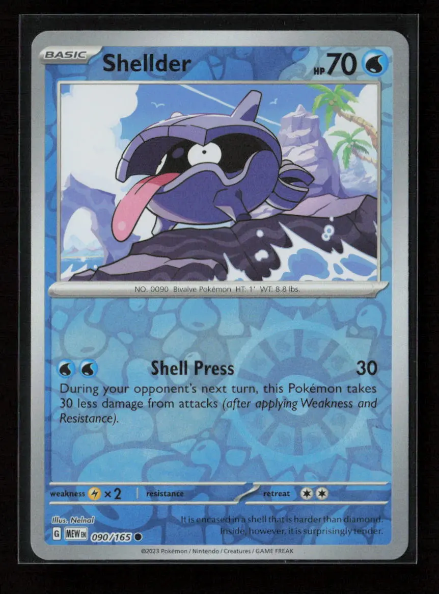 Shellder Common Sv: Scarlet & Violet 151 090/165 Nm 1
