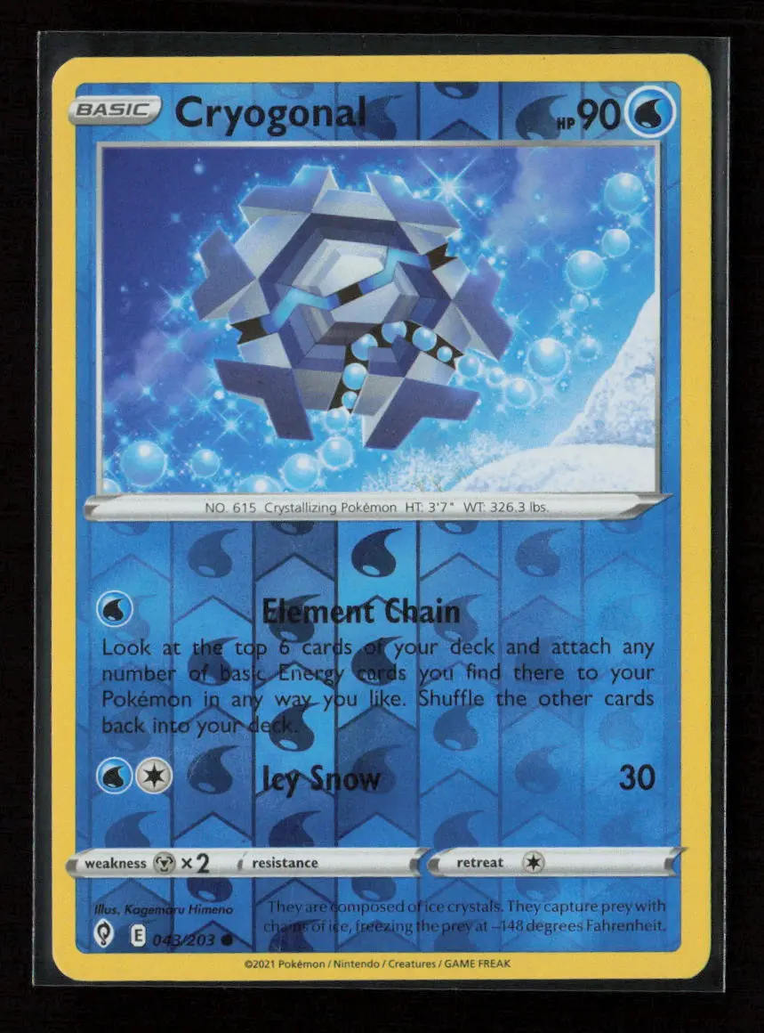Cryogonal Common Swsh07: Evolving Skies 043/203 Lp 1