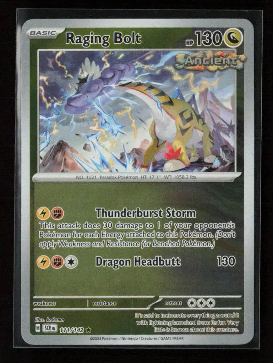 Raging Bolt Rare Sv07: Stellar Crown 111/142 Nm 1