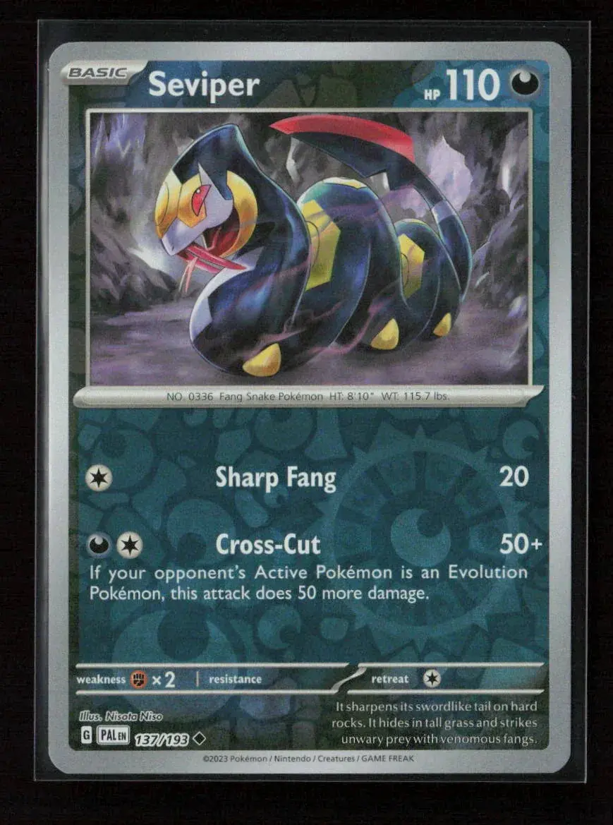 Seviper Uncommon Sv02: Paldea Evolved 137/193 Nm 1
