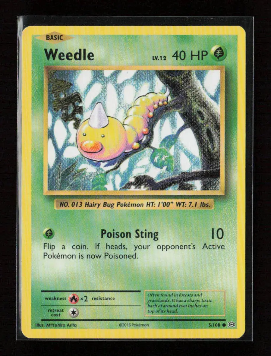 Weedle Common Xy - Evolutions 5/108 Lp 1