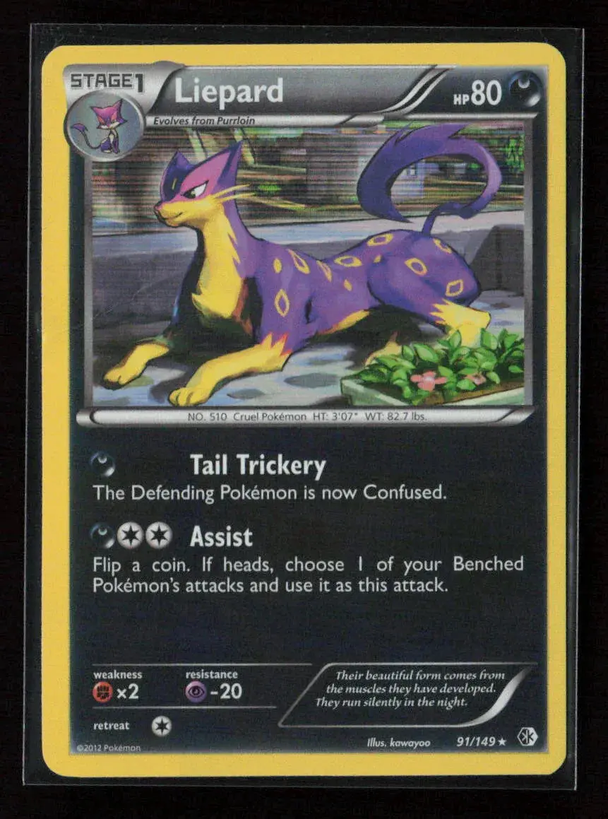 Liepard Holo Rare Boundaries Crossed 91/149 Lp 1