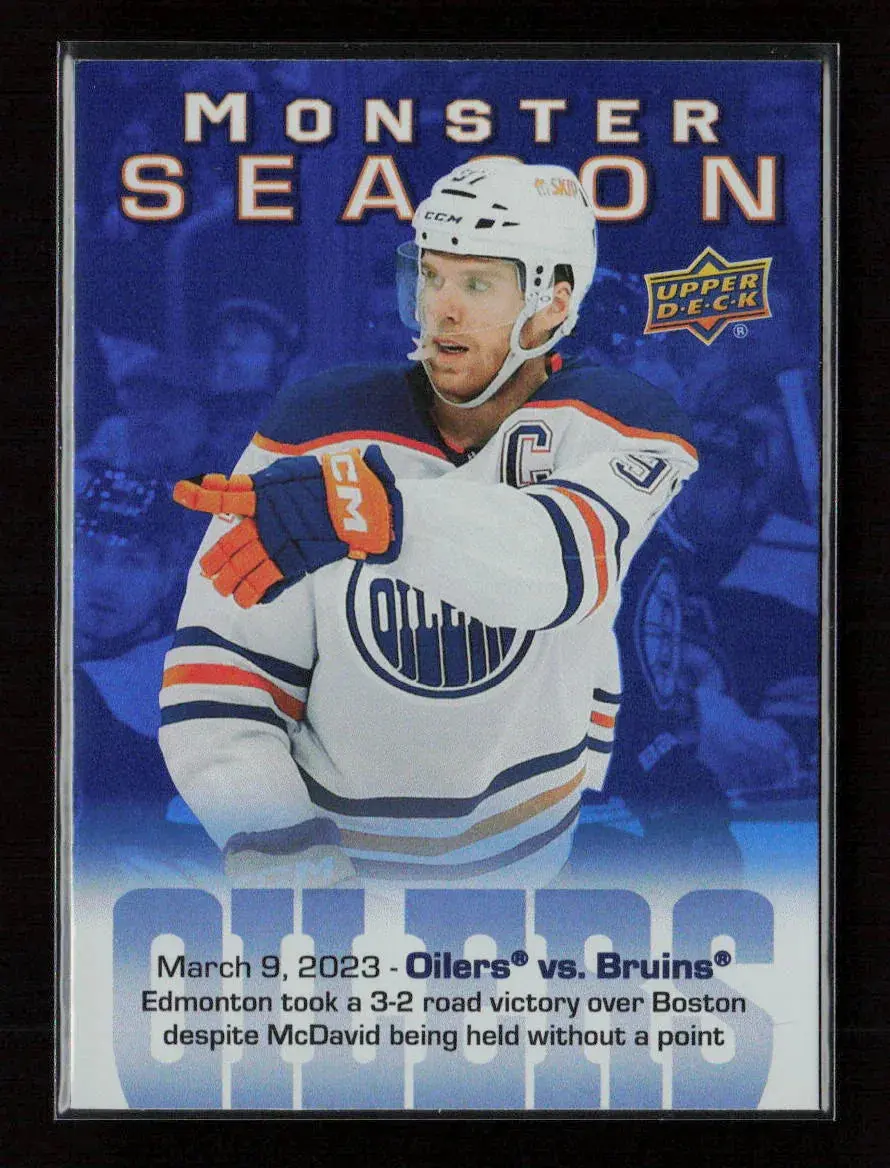 Connor Mcdavid 2023 Upper Deck Monster Season Ms-2 Nm 1