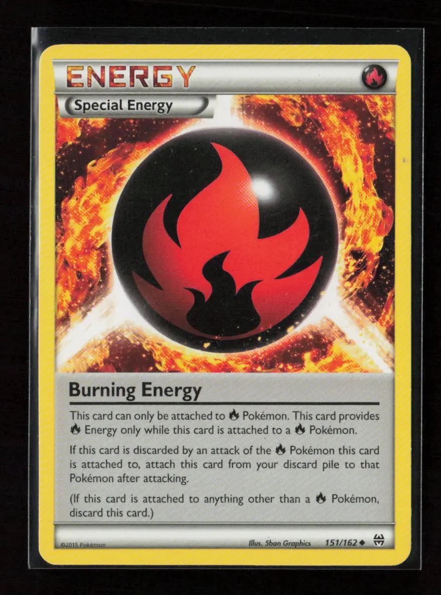 Burning Energy Uncommon Xy - Breakthrough 151/162 Lp 1