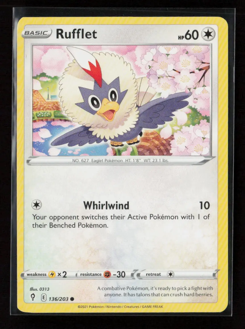 Rufflet Common Swsh07: Evolving Skies 136/203 Lp 1