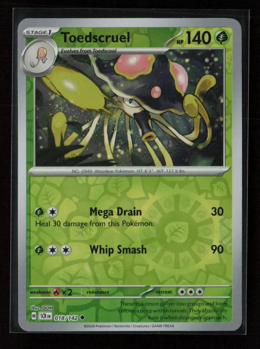 Toedscruel Uncommon Sv07: Stellar Crown 018/142 Nm 1