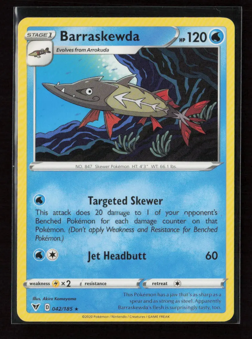 Barraskewda Rare Swsh04: Vivid Voltage 042/185 Lp 1