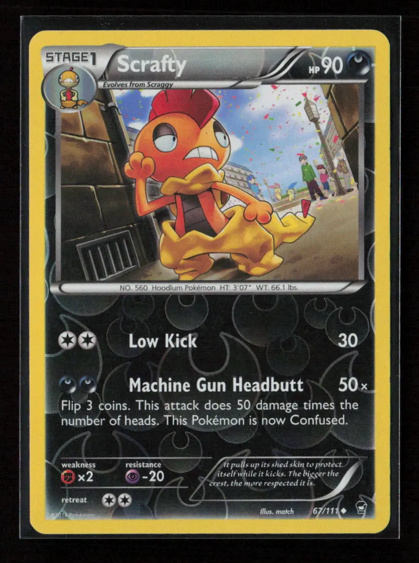 Scrafty Uncommon Xy - Furious Fists 67/111 Lp 1