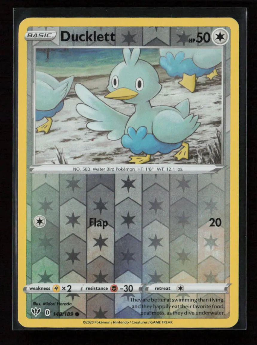 Ducklett Common Swsh03: Darkness Ablaze 148/189 Nm 1