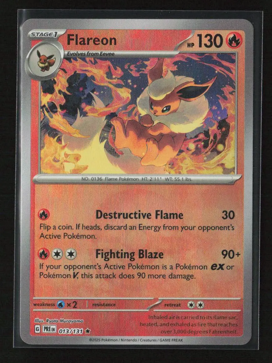 Flareon (Poke Ball Pattern) Rare Sv: Prismatic Evolutions 013/131 Nm 1
