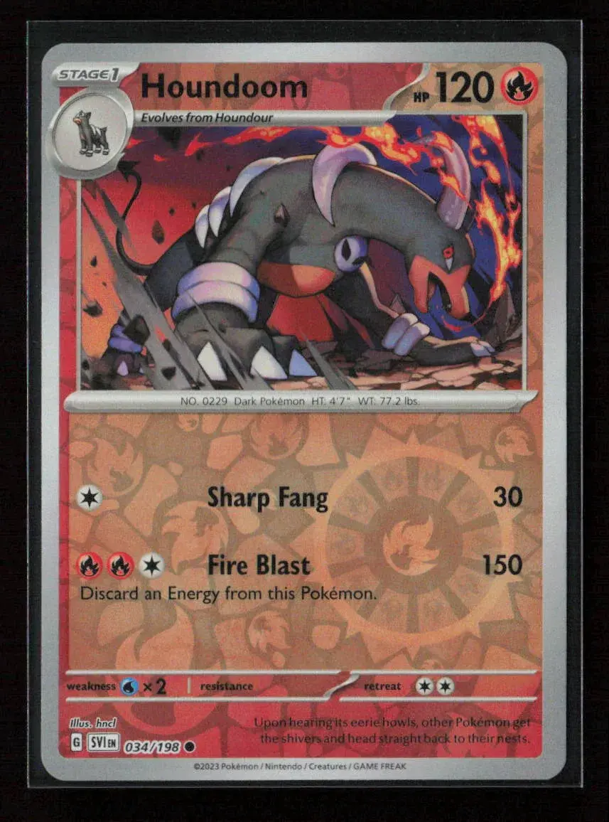 Houndoom - Common Sv01: Scarlet & Violet Base Set 034/198 Nm 1