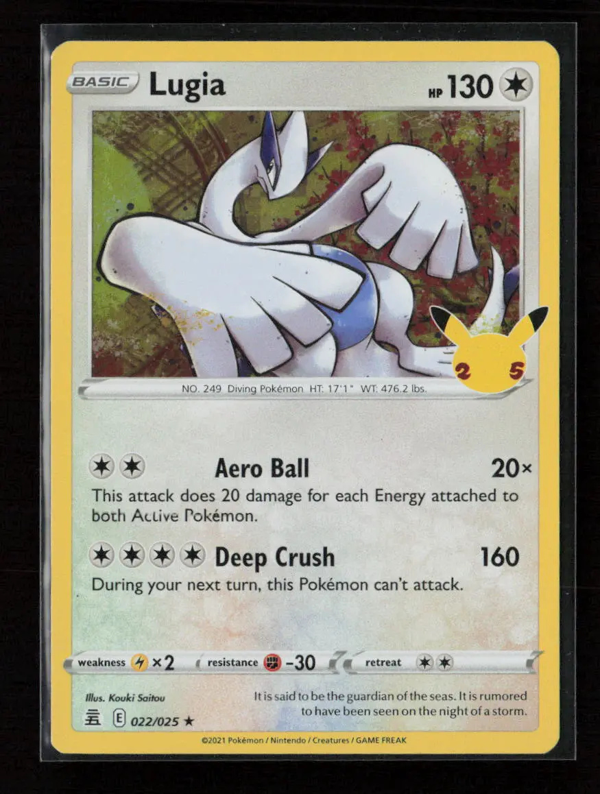 Lugia Holo Rare Celebrations 022/025 Nm 1