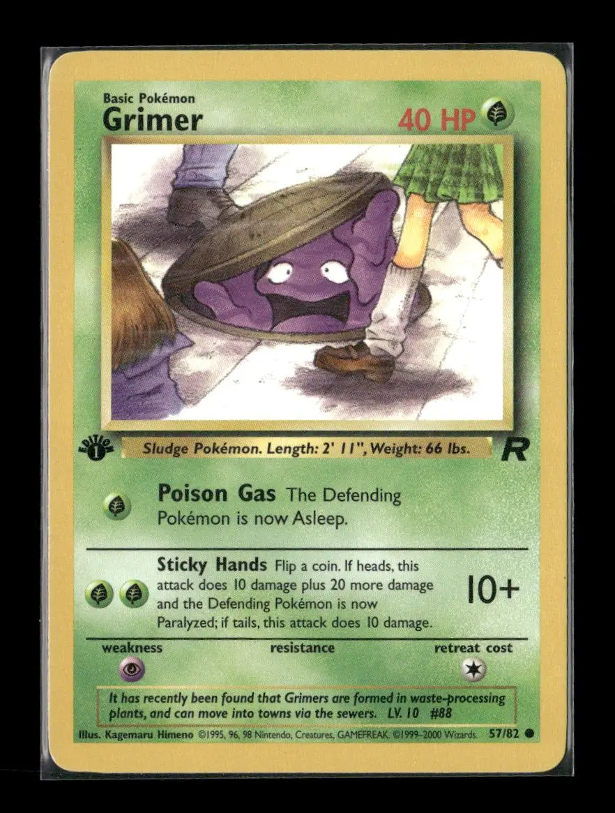 Grimer Common Team Rocket 57/82 Lp 1