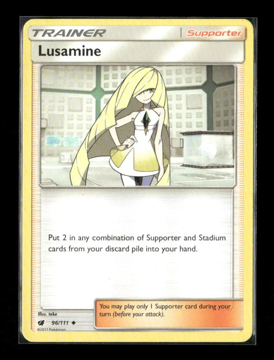 Lusamine Uncommon Sm - Crimson Invasion 96/111 Lp 1