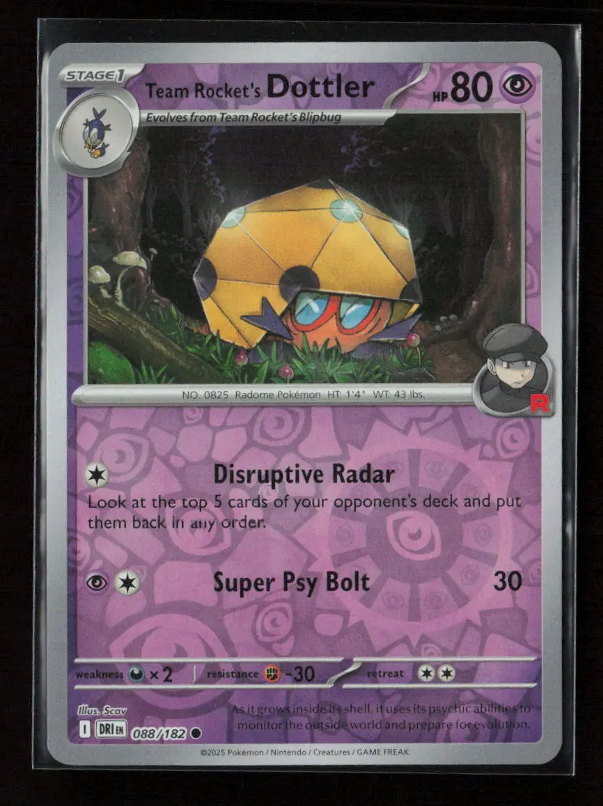 Team Rocket's Dottler Common Sv10: Destined Rivals 088/182 Nm 1