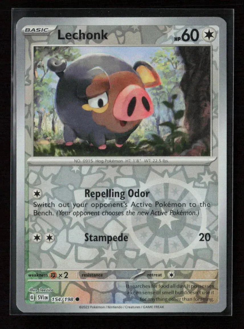 Lechonk - Common Sv01: Scarlet & Violet Base Set 154/198 Nm 1