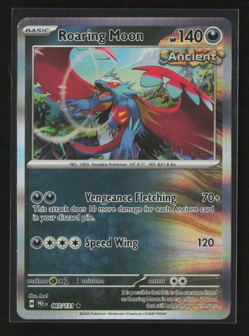 Roaring Moon Rare Sv: Prismatic Evolutions 065/131 Nm 1