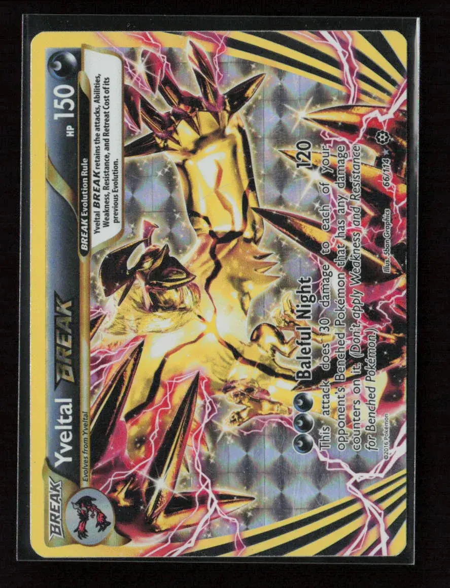 Yveltal Break Rare Break Xy - Steam Siege 66/114 Lp 1