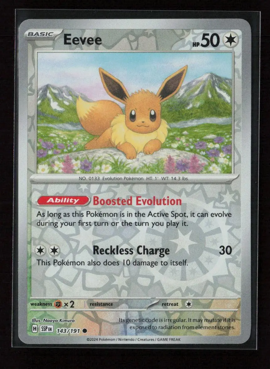 Eevee Common Sv08: Surging Sparks 143/191 Nm 1