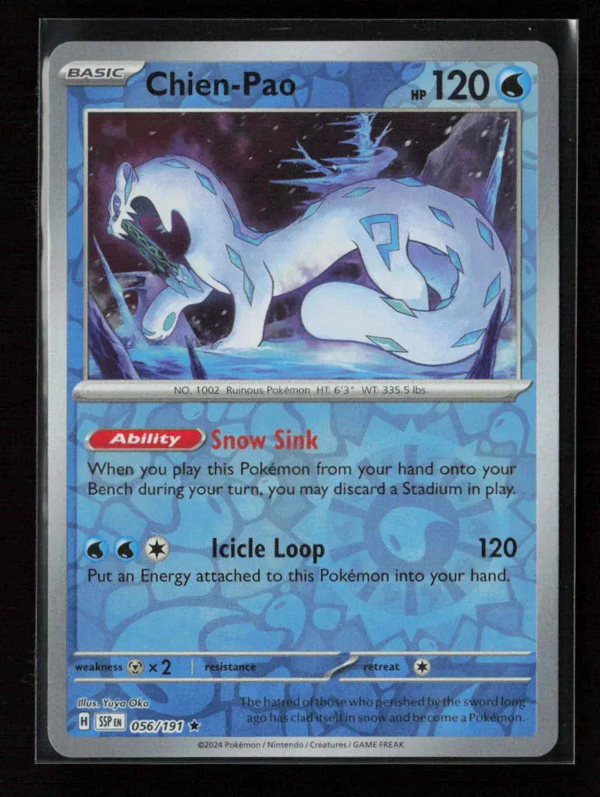 Chien-Pao Rare Sv08: Surging Sparks 056/191 Nm 1