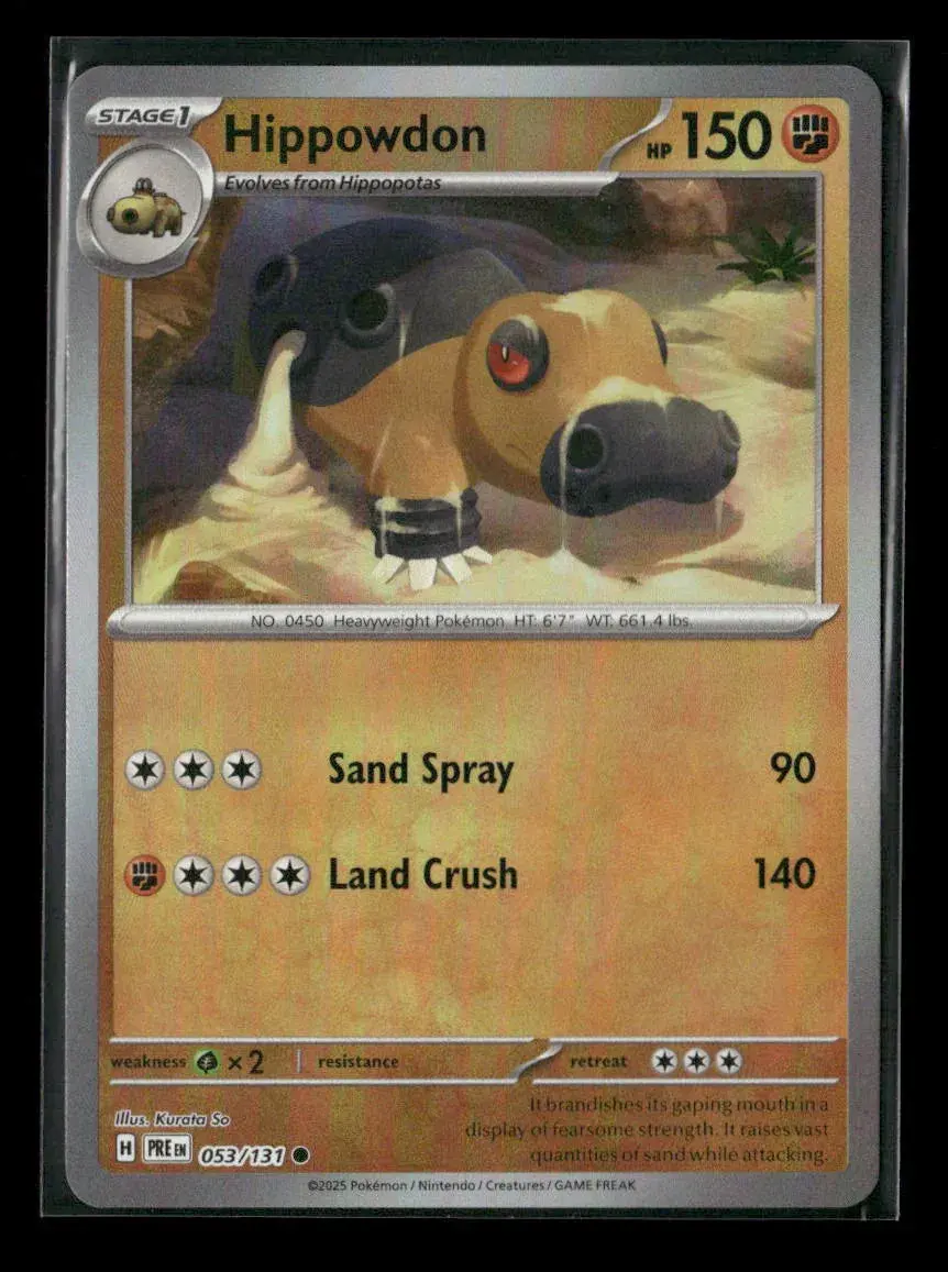 Hippowdon (Poke Ball Pattern) Common Sv: Prismatic Evolutions 053/131 Nm 1