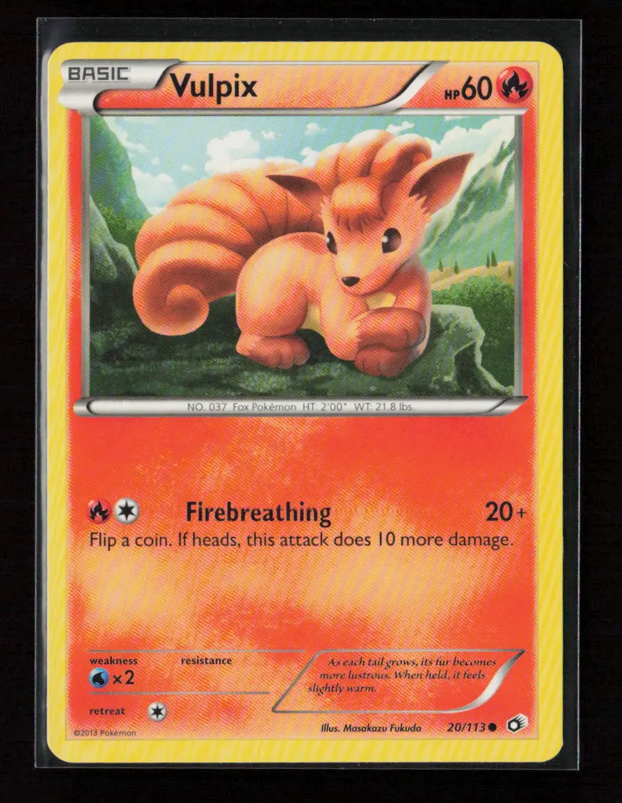 Vulpix Common Legendary Treasures 20/113 Lp 1