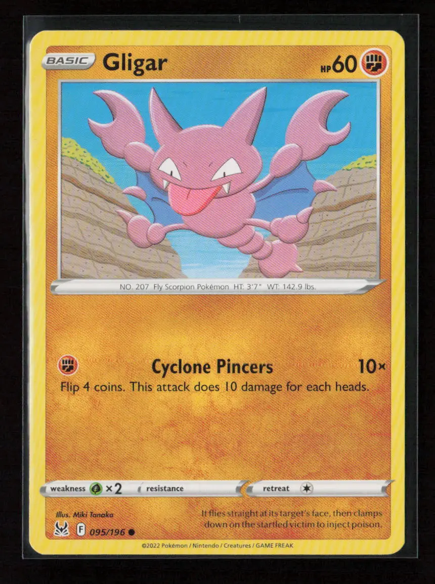 Gligar Common Swsh11: Lost Origin 095/196 Lp 1