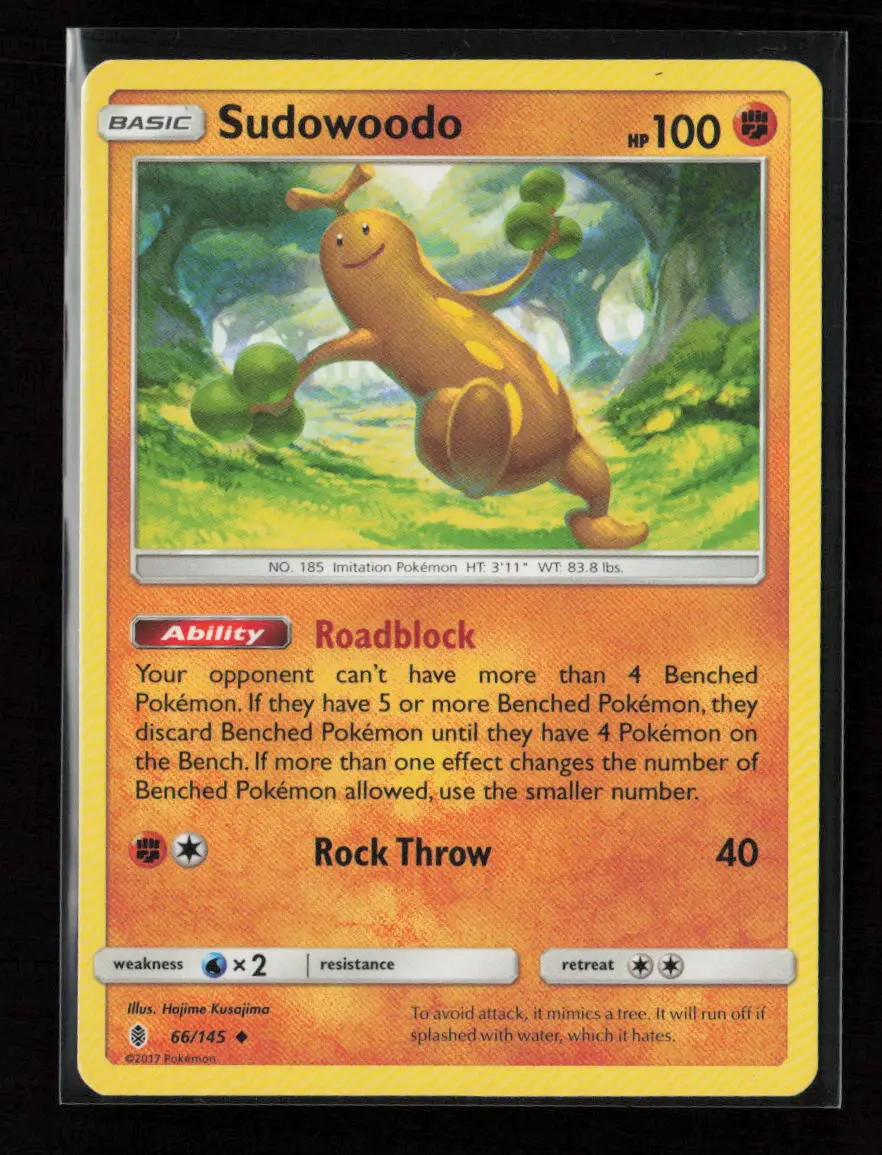 Sudowoodo Uncommon Sm - Guardians Rising 66/145 Lp 1