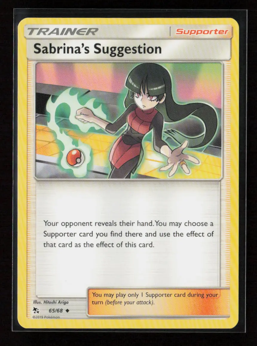 Sabrina's Suggestion Uncommon Hidden Fates 65/68 Nm 1