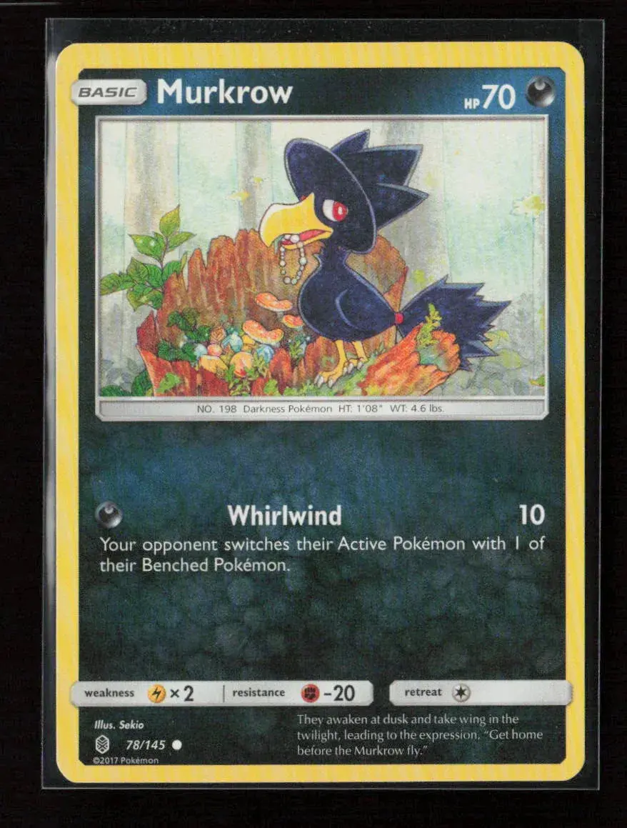 Murkrow Common Sm - Guardians Rising 78/145 Lp 1