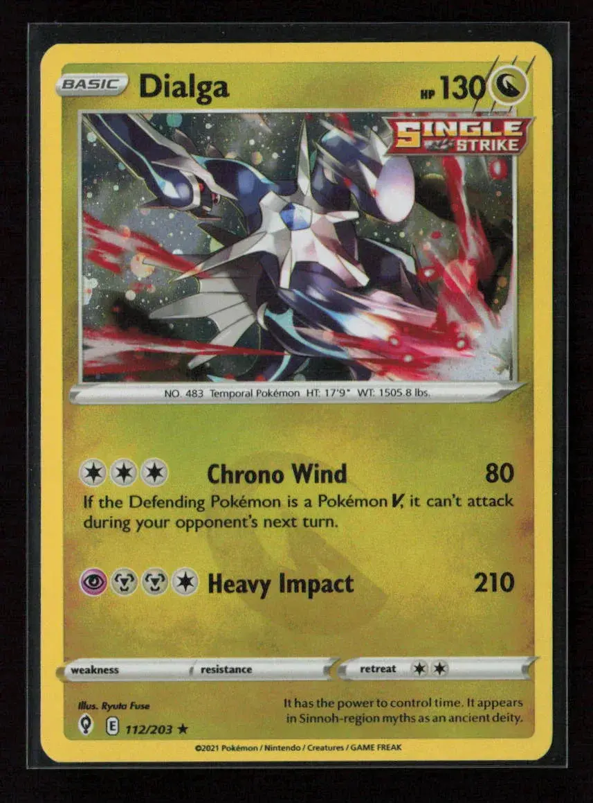 Dialga Holo Rare Swsh07: Evolving Skies 112/203 Nm 1