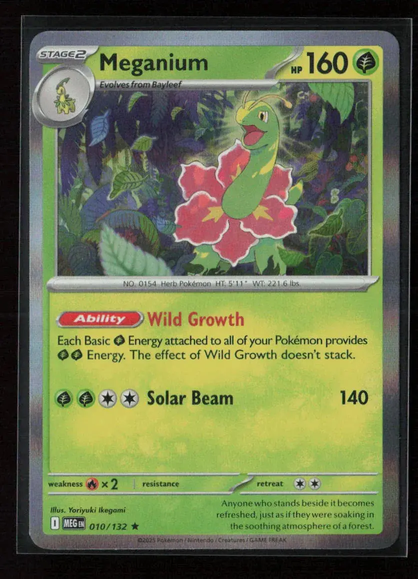 Meganium Rare Me01: Mega Evolution 010/132 Nm 1