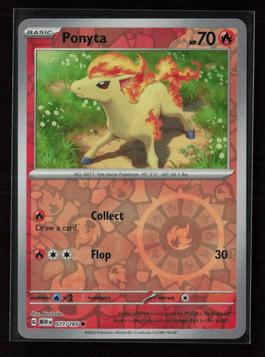 Ponyta Common Sv: Scarlet & Violet 151 077/165 Nm 1