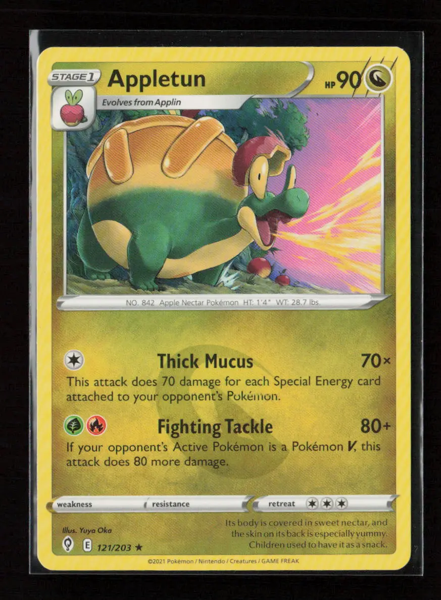 Appletun Rare Swsh07: Evolving Skies 121/203 Nm 1