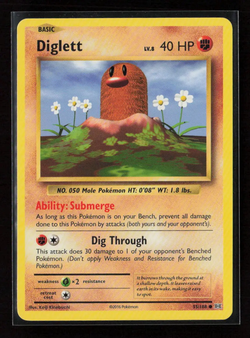Diglett Common Xy - Evolutions 55/108 Lp 1