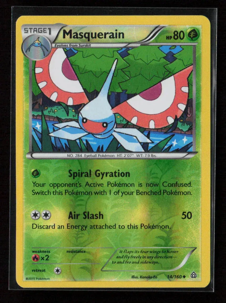 Masquerain Uncommon Xy - Primal Clash 14/160 Lp 1
