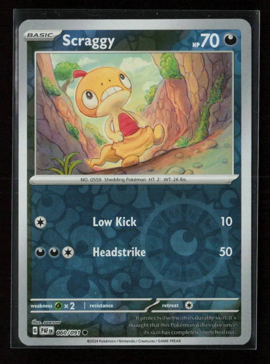 Scraggy Common Sv: Paldean Fates 060/091 Nm 1