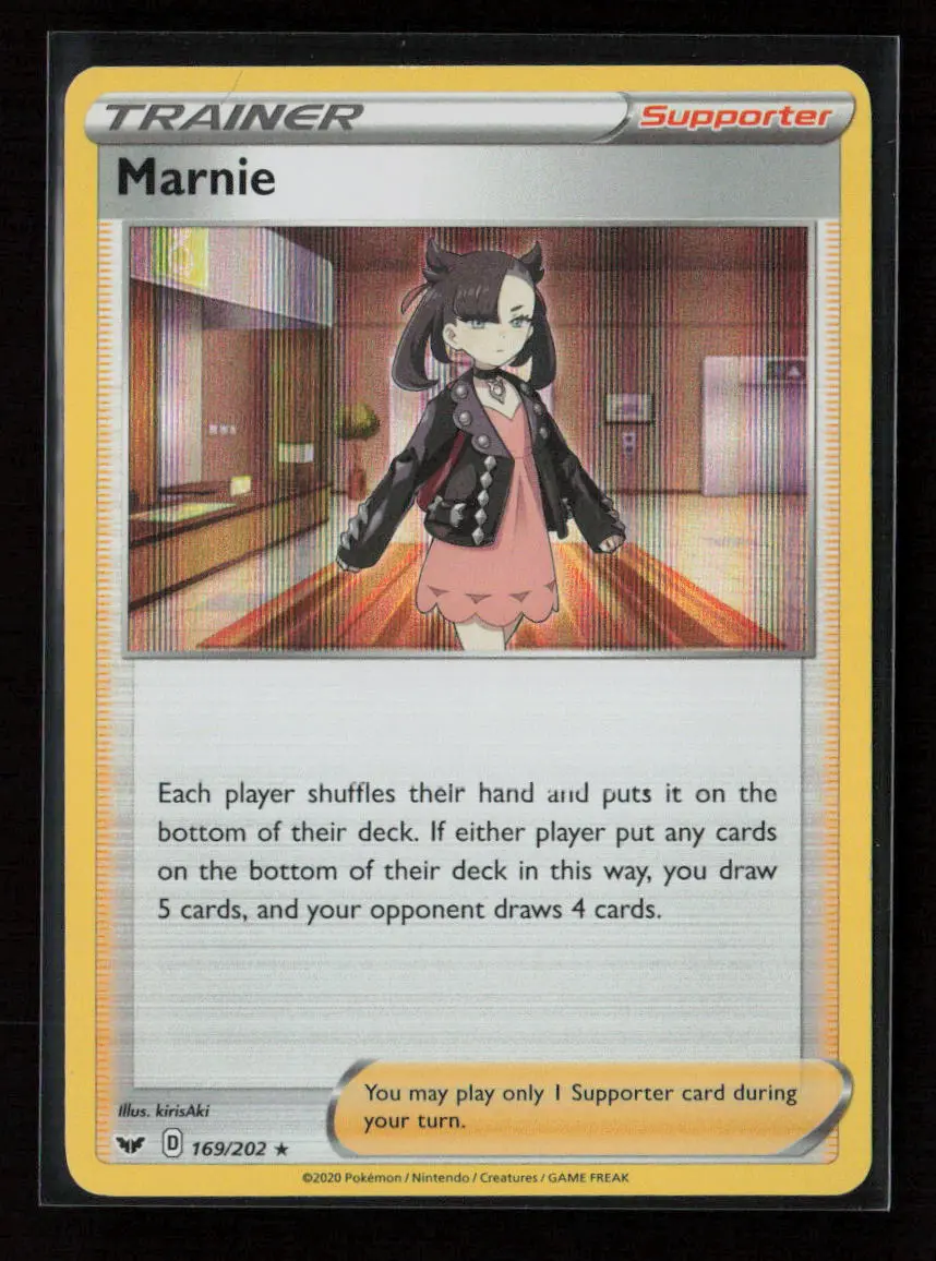 Marnie Holo Rare Swsh01: Sword & Shield Base Set 169/202 Nm 1