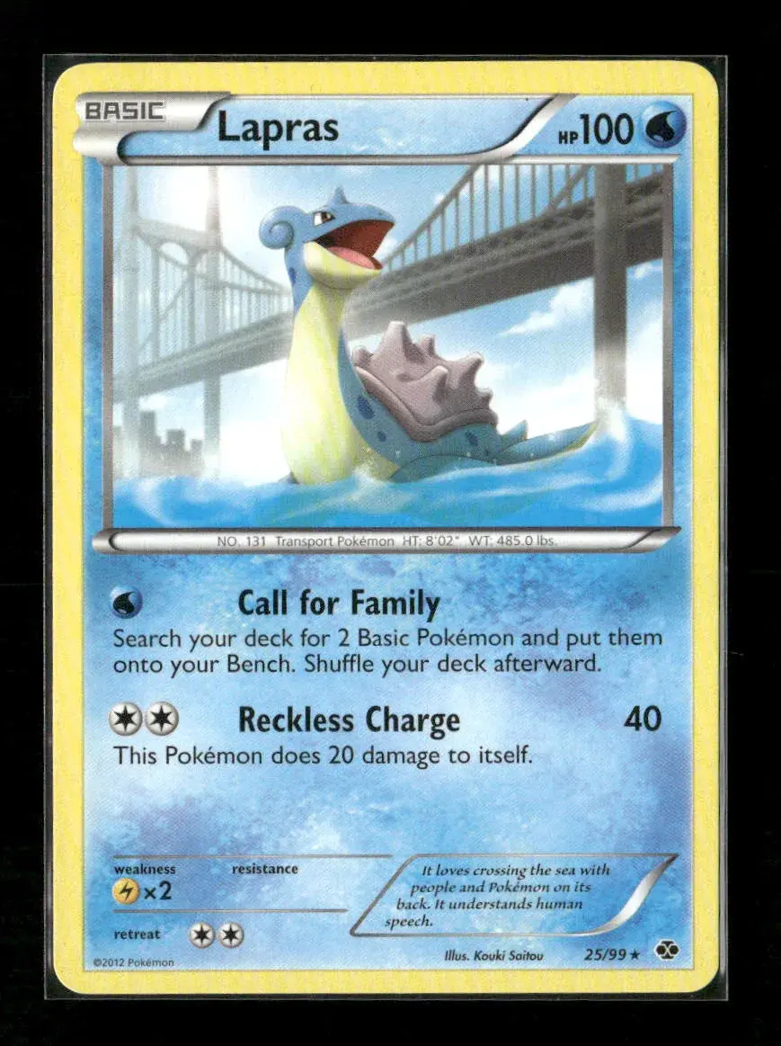 Lapras (25) Rare Next Destinies 25/99 Lp 1