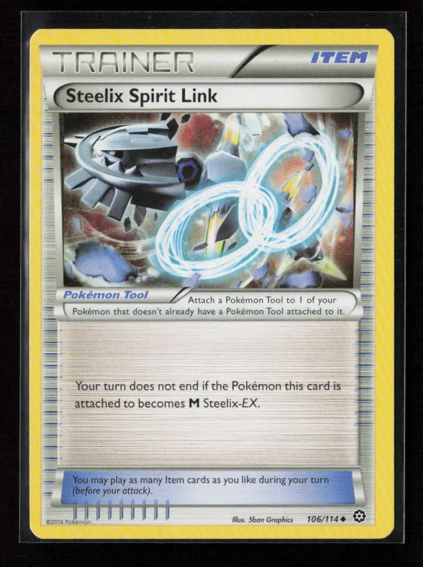 Steelix Spirit Link Uncommon Xy - Steam Siege 106/114 Lp 1