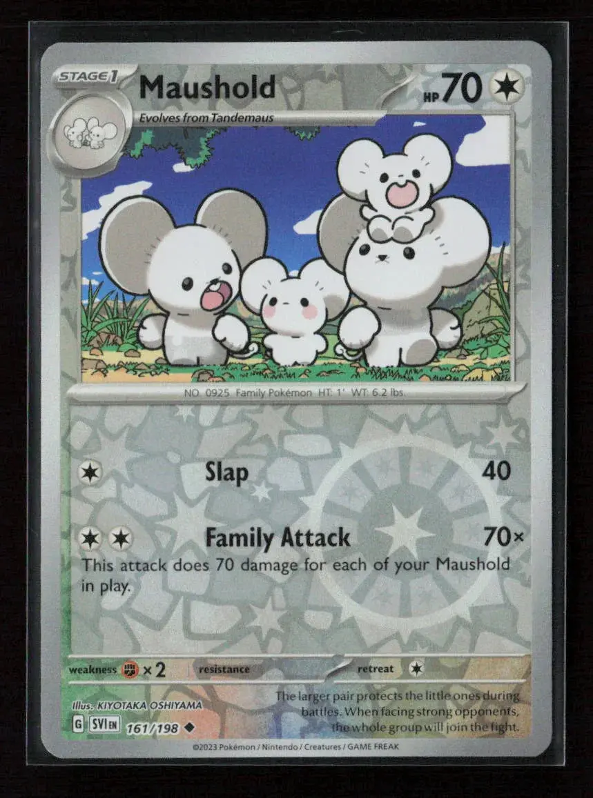Maushold Uncommon Sv01: Scarlet & Violet Base Set 161/198 Nm 1