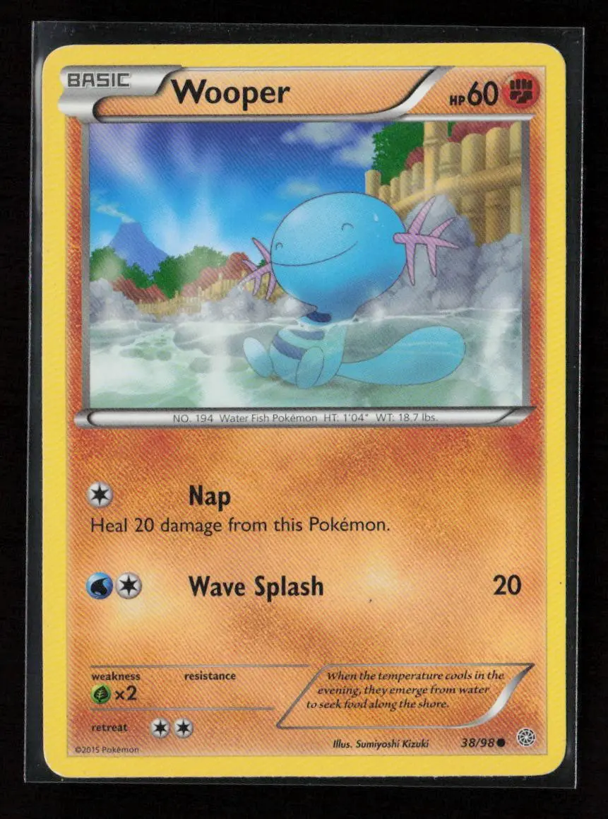 Wooper Common Xy - Ancient Origins 38/98 Lp 1