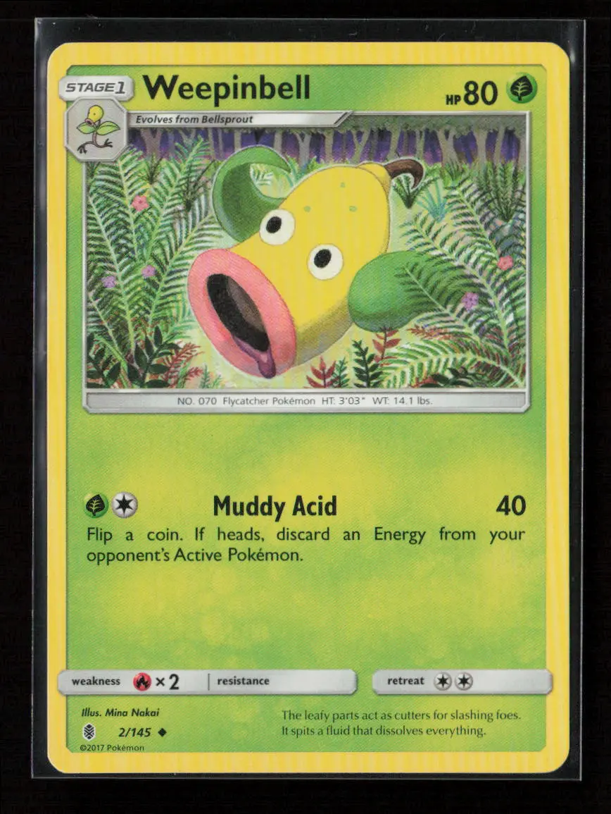 Weepinbell Uncommon Sm - Guardians Rising 2/145 Lp 1