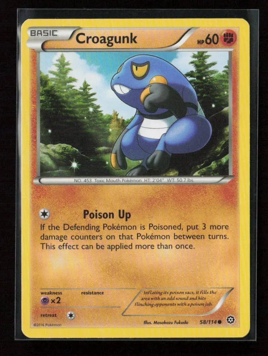 Croagunk Common Xy - Steam Siege 58/114 Nm 1